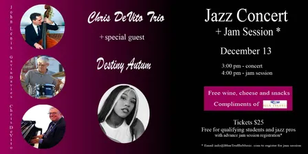 December 13th Jazz Concert + Jam Session