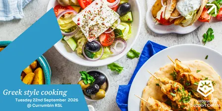 Veteran and Partner Greek Cooking Class