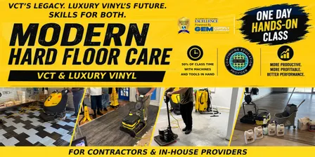 1 Day Hard Floor Care Skills Training* VCT * Luxury Vinyl - Jacksonville * 11/5/26
