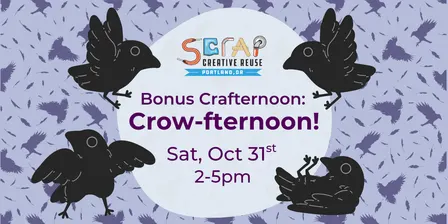 Bonus Crafternoon: Crow-fternoon! 🐦⬛ | Ages 7+