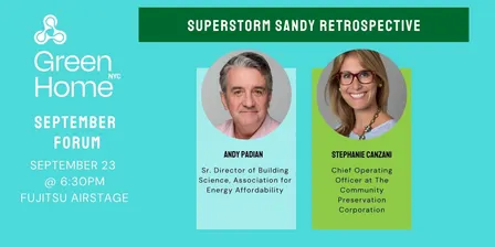 Monthly Forum: Superstorm Sandy Retrospective - Damage, Repairs, and Resilience (Climate Week NYC)