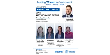 Leading Women in Government - networking event and panel discussion