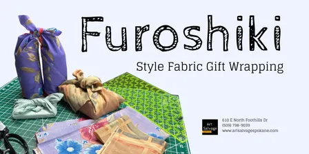 Furoshiki Style Fabric Gift Wrapping