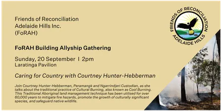 Building Allyship Gathering: Caring for Country with Courtney Hunter-Hebberman