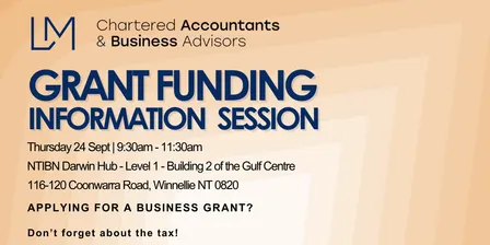 Grant Funding Information Session | NTIBN Darwin