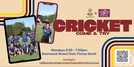 Special Olympics MIE 26/27 Cricket Season Come & Try