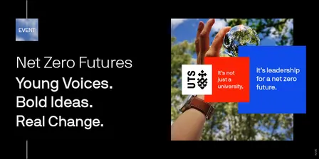 Net Zero Futures: Young voices. Bold ideas. Real change.