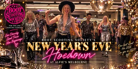 Boot Scooting Society’s Sparkly New Year’s Eve Hoedown at Alfie’s