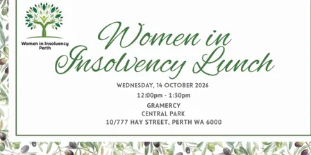 Women in Insolvency Lunch - October 2026
