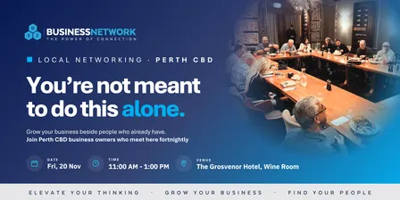 D32 Business Networking - Perth CBD - Fri 20 Nov