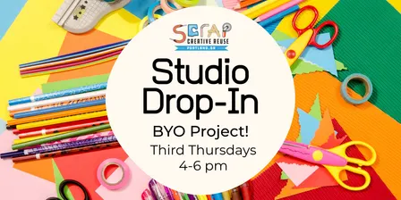 Oct 15 | SCRAP Studio Drop-in ✂️ | Third Thursdays | Ages 18+