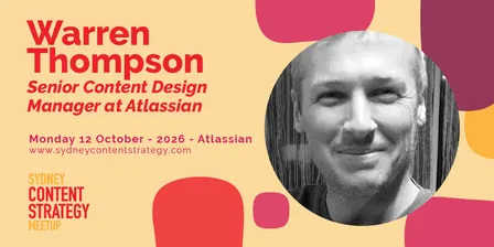 Sydney Content Strategy Meetup - October 2026