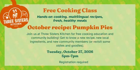 Free Community Cooking Class | October