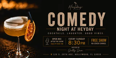 Sunday Night Comedy at Heyday Miami