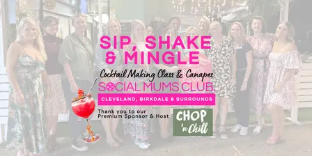 Sip, Shake & Mingle - Cocktail Making Class & Canapes