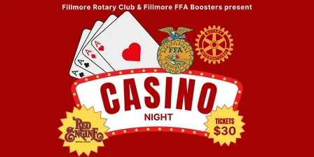 Fillmore Rotary and FFA Boosters Casino Night 2026