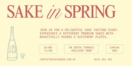 🌸 sake in spring ~ sake tasting event at chacha 🌸