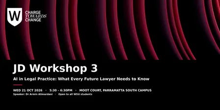 JD Workshop 3: AI in Legal Practice: What Every Future Lawyer Needs to Know