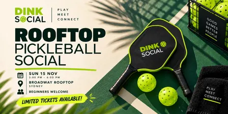 Rooftop Pickleball Social | Broadway Sydney