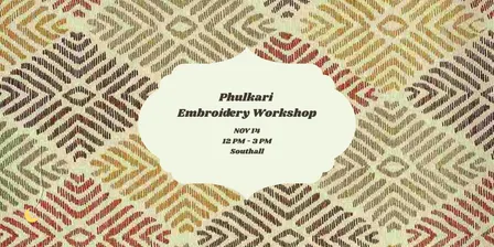 Phulkari Workshop (TOTE BAG) - NOV 14