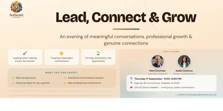 Lead, Connect & Grow: An evening of meaningful conversations, professional growth & genuine connections