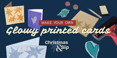 Metallic stamped Christmas Cards | Christmas & Sip, the pre-Christmas catch-up, done better.