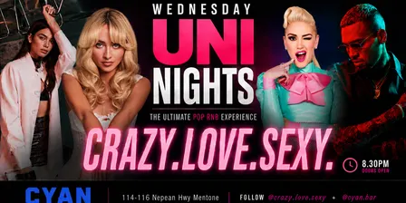 CRAZY. SEXY. LOVE. — WEDNESDAY NIGHTS AT CYAN