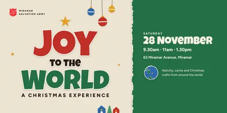 Joy to the World: A Christmas Experience - 28 November (3 sessions)