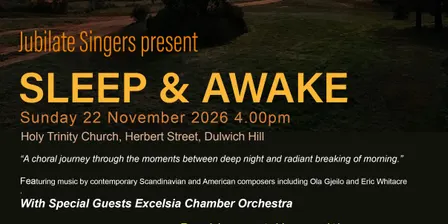 Sleep & Awake - a concert by Jubilate Singers