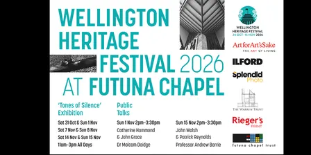 'TONES OF SILENCE' - FUTUNA CHAPEL IN B&W - PUBLIC TALKS 2026