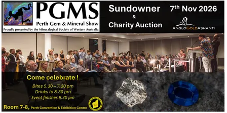Sundowner - Fundraiser auction - Perth Gem Mineral Show