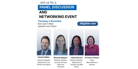 Leading Women in Government - networking event and panel discussion