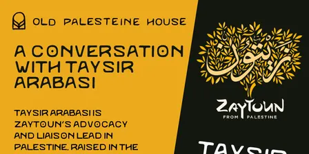 A conversation with Taysir Arabasi