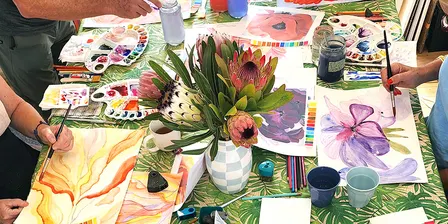Paint & Nibble! Blooms & Bubbles • Painting Night with Kasia Hebda