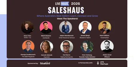 SalesHaus Sydney · Nov 2026: Where Australia's Best Sellers Learn, Connect & Grow