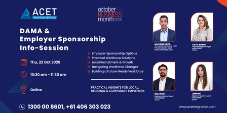 NT - DAMA & Employer Sponsorship Info Session - Online