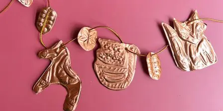 Learn to Make Embossed Tin Ornaments and Garlands