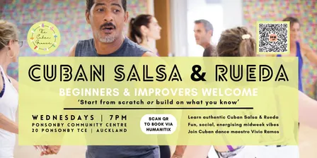 Cuban Salsa & Rueda - Beginners & Improvers | Wednesdays 7PM | Ponsonby 🇨🇺