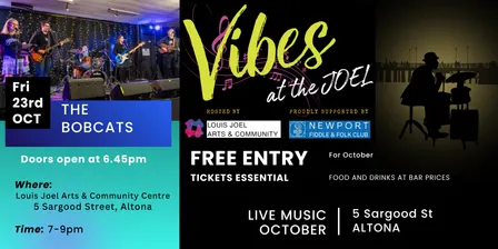 Vibes at the Joel - Friday evening Oct 23
