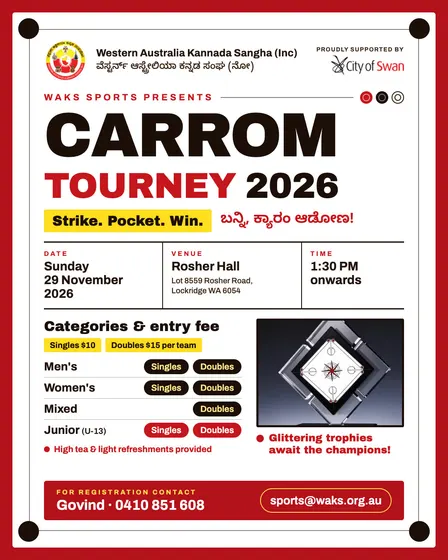 WAKS Carrom Tournament 2026