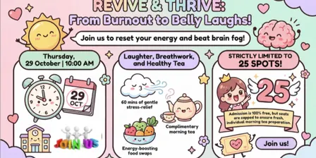 Community Wellbeing Workshop: Laughter Yoga & Metabolic Health