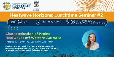Characterisation of Marine Heatwaves off Western Australia by Sina Pinter