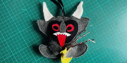 Krampusnacht: Make a Felted Krampus Ornament with Robyn