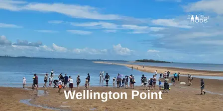 Group fishing lesson at Wellington Point - September