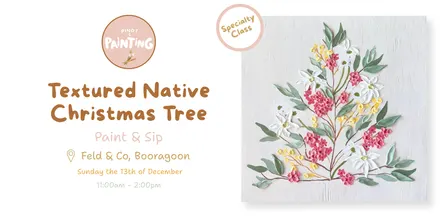 Textured Native Christmas Tree Art Class @ Feld & Co