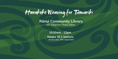 Harakeke weaving for Tamariki