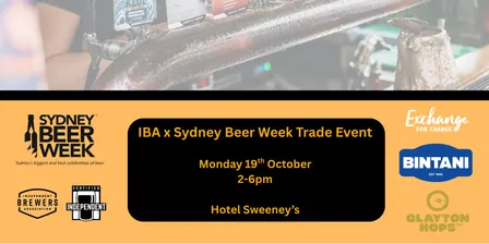 IBA x Sydney Beer Week Trade Event