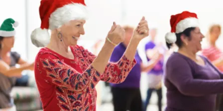 Line Dancing with a Christmas twist