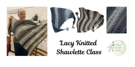Lacy Knitted Shawlette Class