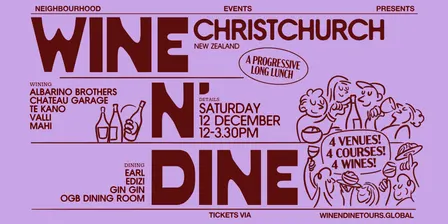 Wine N' Dine | Ōtautahi Christchurch